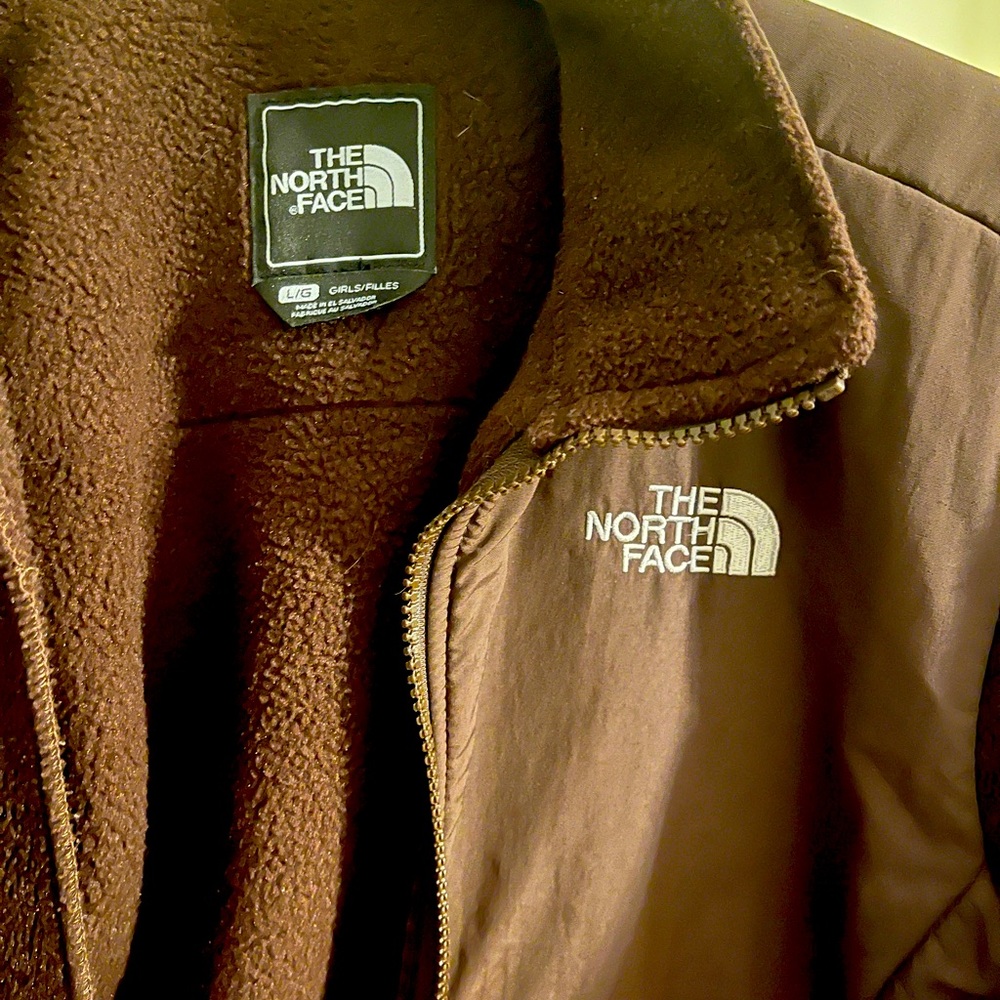 Girls Brown Northface Denali Fleece Jacket
